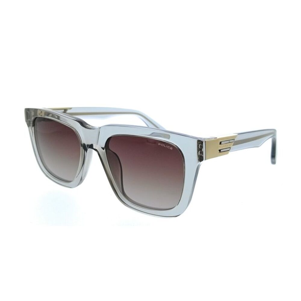 POLICE PLN43E 03GU Grey Square Mens Sunglasses
